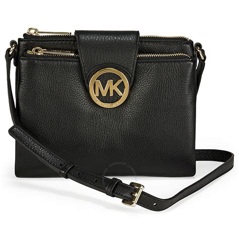 michael kors fulton crossbody bag black|Michael Kors fulton handbag.